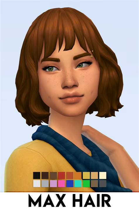 Max Hair By Vikai Imvikai On Patreon Sims Hair Sims 4 Sims 4