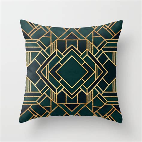 Art Deco 2 Throw Pillow By Elisabeth Fredriksson Society6