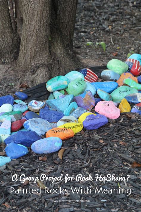 Painted Rock Garden Project For Rosh Hashana Creative Jewish Mom