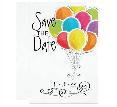 Save The Date Birthday Template