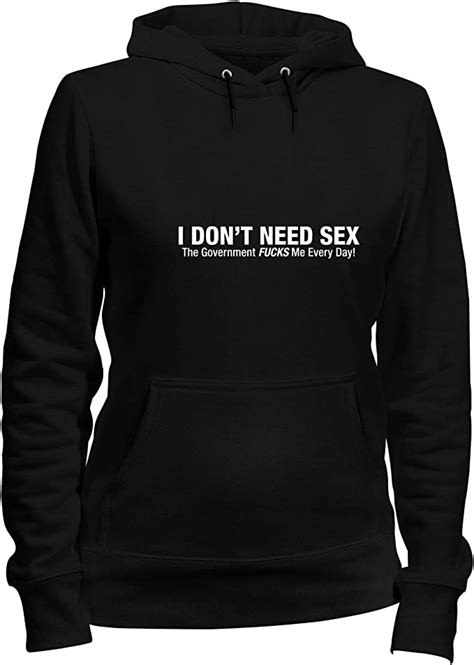 Sweatshirt Hoodie For Woman Black Trk0445 Need Sex Uk Clothing