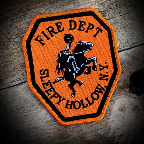 Authentic Sleepy Hollow Ny Fire Department Patch Ghost Patch