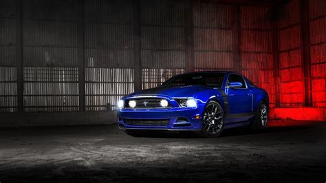 Ford Mustang Blue Wallpaper Hd Car Wallpapers Id 5626