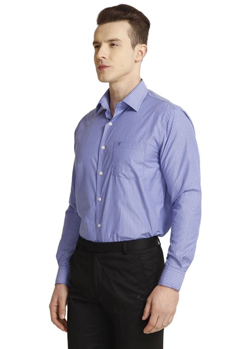 Men S Sky Blue Stripe Medium Formal Shirt Formal Shirts Formal Shirts For Men Shirts