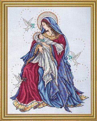 You can download free cross stitch pattern pansies. Design Works Madonna and Child (Virgin Mary) - Cross ...