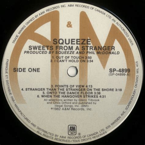 Squeeze Sweets From A Stranger 1982 Vinyl Pursuit Inc
