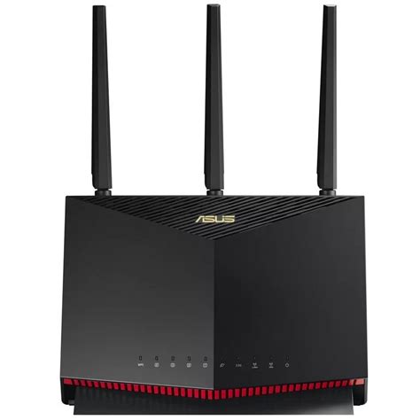 ASUS RT AX86U Gaming Router AiMesh Wifi 6 AX Zwart Review Hoek