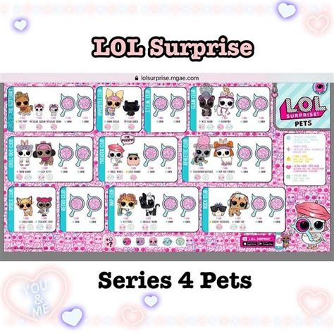 You will receive one randomly l.o.l. Lol Pets Checklist Series 3 - imagen para colorear