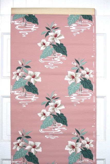 1940s Bathroom Floral Vintage Wallpaper Hannahs Treasures Vintage