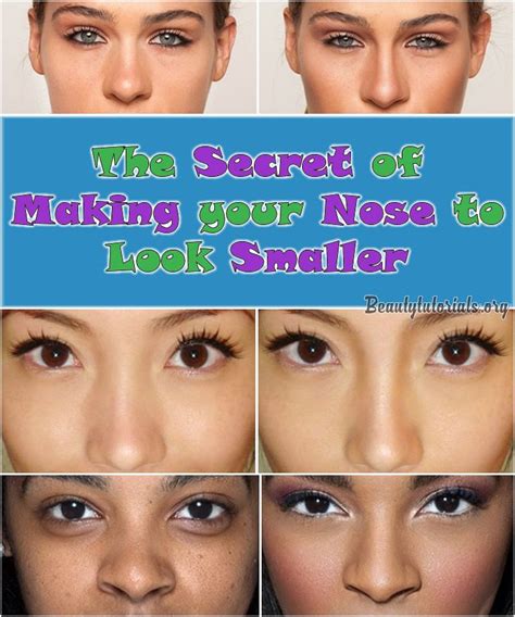 Draw a straight line from the sides of your nose with the help of small angled brush. The Secret of Making your Nose to Look Smaller | Contouring and highlighting, How to use makeup ...