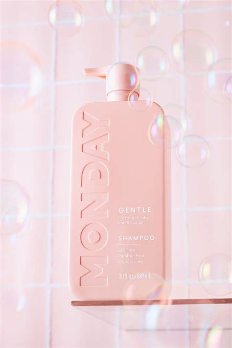Monday Haircare Shampoo Lifestyle Product Photography Pink Bubbles By