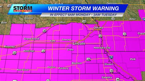 Winter Storm Warning Issued As Major Storm Heads Toward Lincoln Area