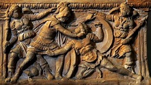 Mortal duel between Eteocles and Polynices. Verona, Museum-Lapidarium ...