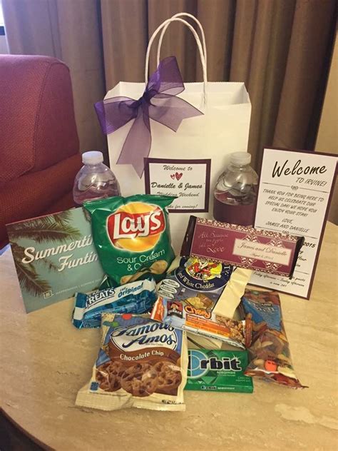 Hotel Welcome Bags For Our Wedding We Bought Everything From Costco