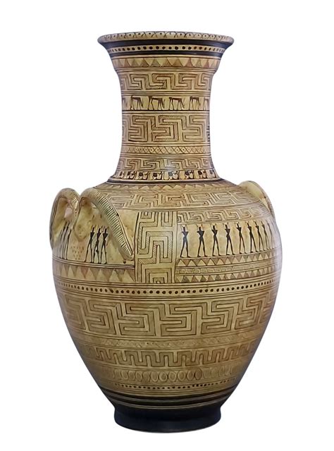 Dipylon Amphora Geometric Vase Ancient Greek Pottery Ceramic Museum Athens
