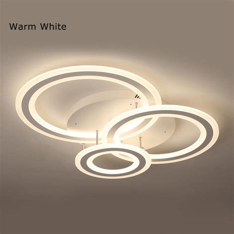 Choose from contactless same day delivery, drive up and more. Modern Lighting LED 3 Rings Semi Flush Mount Ceiling Light ...