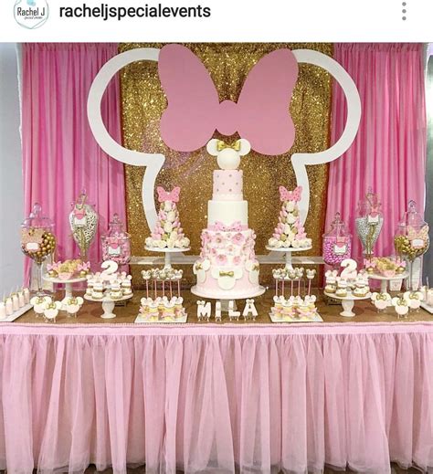 minnie mouse birthday party dessert table and decor minnie birthday party ballerina birthday
