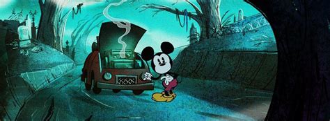 Still From The Mickey Mouse Short Ghoul Friend Animated Cartoons