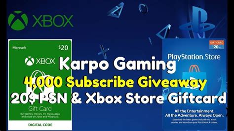 How many walmart gift cards can i use at one time? SPECIAL *FREE* PSN & XBOX $20 Gift Card | 4,000 Subscriber Giveaway | Free cards, Free gift ...