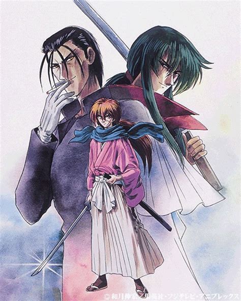 Hajime Saito Aoshi Shinomori And Kenshin Rurouni Kenshin Kenshin