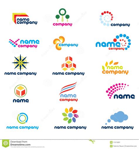 Company Logo Designs Stock Vector Illustration Of Buttons 11574281