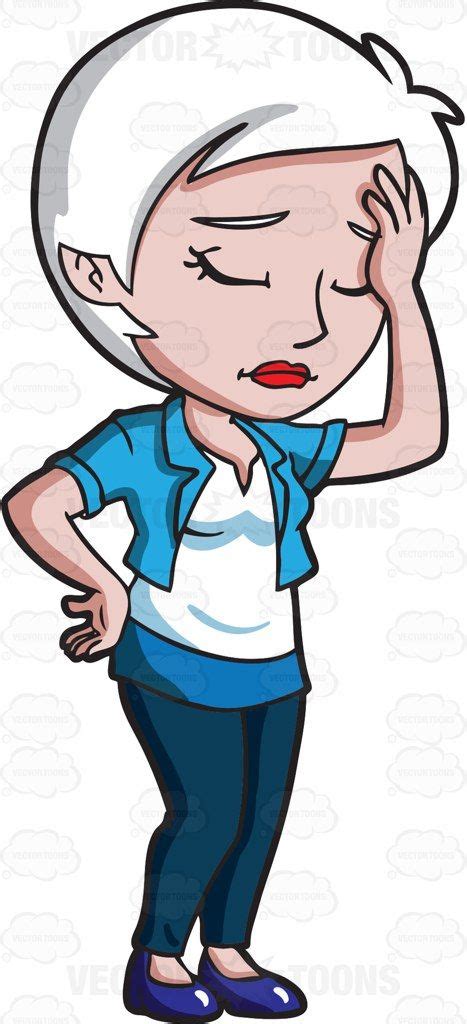 A Disappointed Woman Slapping Her Forehead Cartoon Clip Art Cartoon