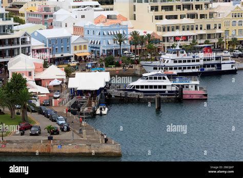 Ferry Terminal On Front Street Hamilton City Pembroke Parish Bermuda