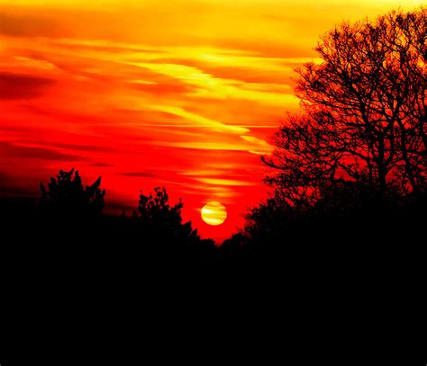 Red Sunset Photograph By Jasna Buncic