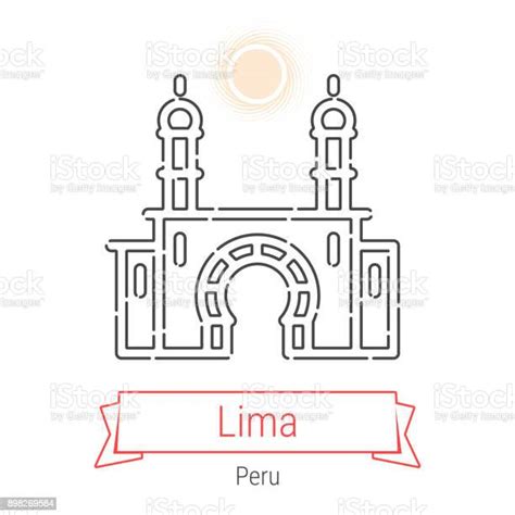 Lima Peru Vector Line Icon Stock Illustration Download Image Now