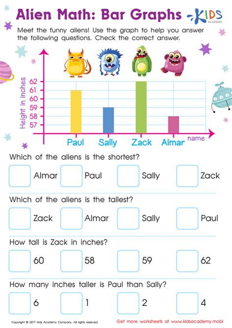 Bar Graphs Worksheet Free Printable Pdf For Children