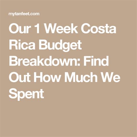 1 Week Costa Rica Budget How Much Our Trip Cost Costa Rica Costa