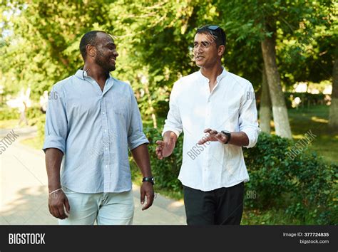 Two Black Men Speaking Image And Photo Free Trial Bigstock