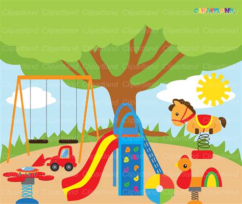 Instant Download Park Clip Art Playground Clip Art Cp 1 Etsy