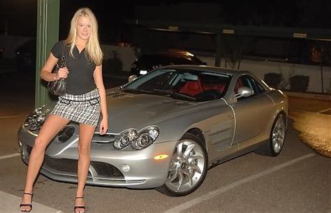 mercedes slr mclaren with beautiful girls on car ~ automotive blog s