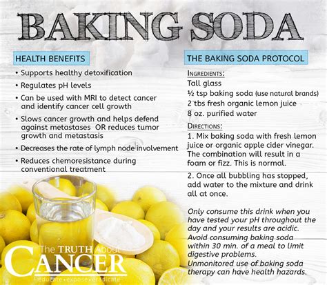 The key thing is that it dissolves readily in water and gives off carbon dioxide when exposed to acid or heated. Baking Soda Uses for Cancer Prevention and Testing ...