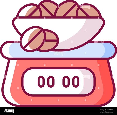 Coffee Scale Rgb Color Icon Stock Vector Image And Art Alamy