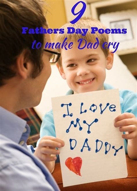 9 Fathers Day Poems To Make Dad Cry Canvas Factory