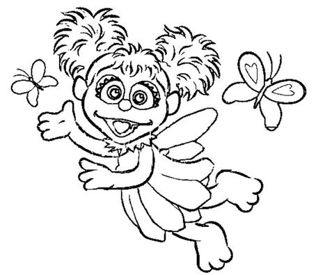 Sesame Street Coloring Pages Abby Cadabby Cupcakes