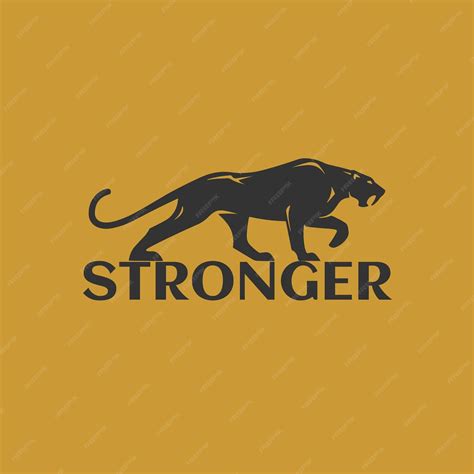 Premium Vector Black Panther Logo Emblem Silhouette Vector