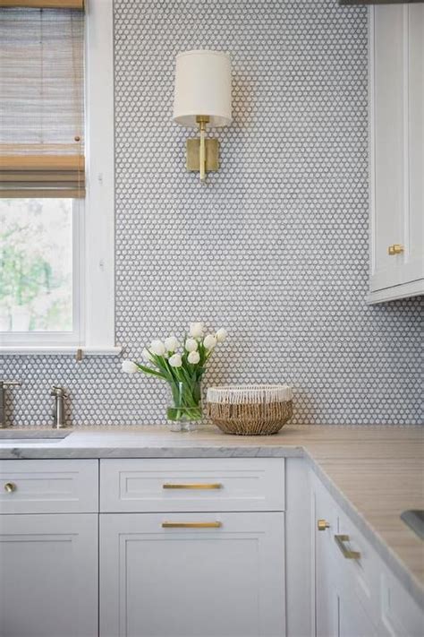 And to create a spectacular contrast, the floor in such a kitchen can be painted in rich green. 12 Home Project Ideas Using Penny Tiles | The Zhush in ...