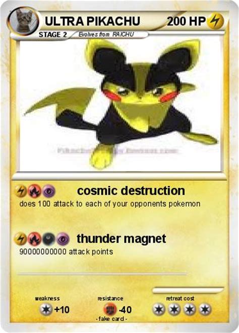 Pokémon Ultra Pikachu 7 7 Cosmic Destruction My Pokemon Card
