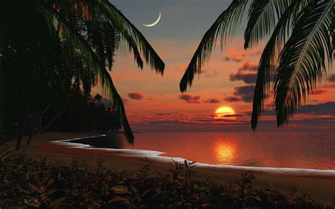 Looking for the best wallpapers? Tropical Beach Sunset Wallpaper Best Wallpaper Wallpaper ...