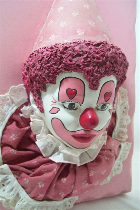 Antique Chalkware Circus Clown Collectible Wall Art 3 D Plaster Museum Quality Ebay