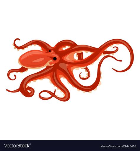 Octopus Icon Cartoon Style Royalty Free Vector Image Cartoon Styles