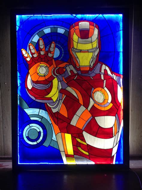 Stained Glass Iron Man By Art Brother On Deviantart