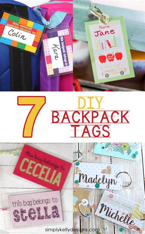 7 Easy Diy Backpack Tags Luggage Tags Diy Diy Tags Backpack Tags