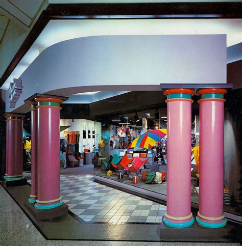 Acmonoceram 1985 80s Deco Vintage Mall Nightclub Design