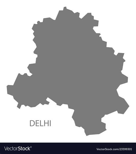 Delhi India City Map In Retro Style Outline Map Vecto