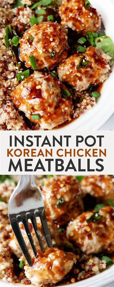 How long to reheat chickenballs. Instant Pot Korean Chicken Meatballs | The Bewitchin' Kitchen | Recipe | Instant pot recipes ...