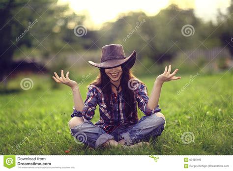Girl In Wild West Style Stock Image Image Of Inspiration 63455199